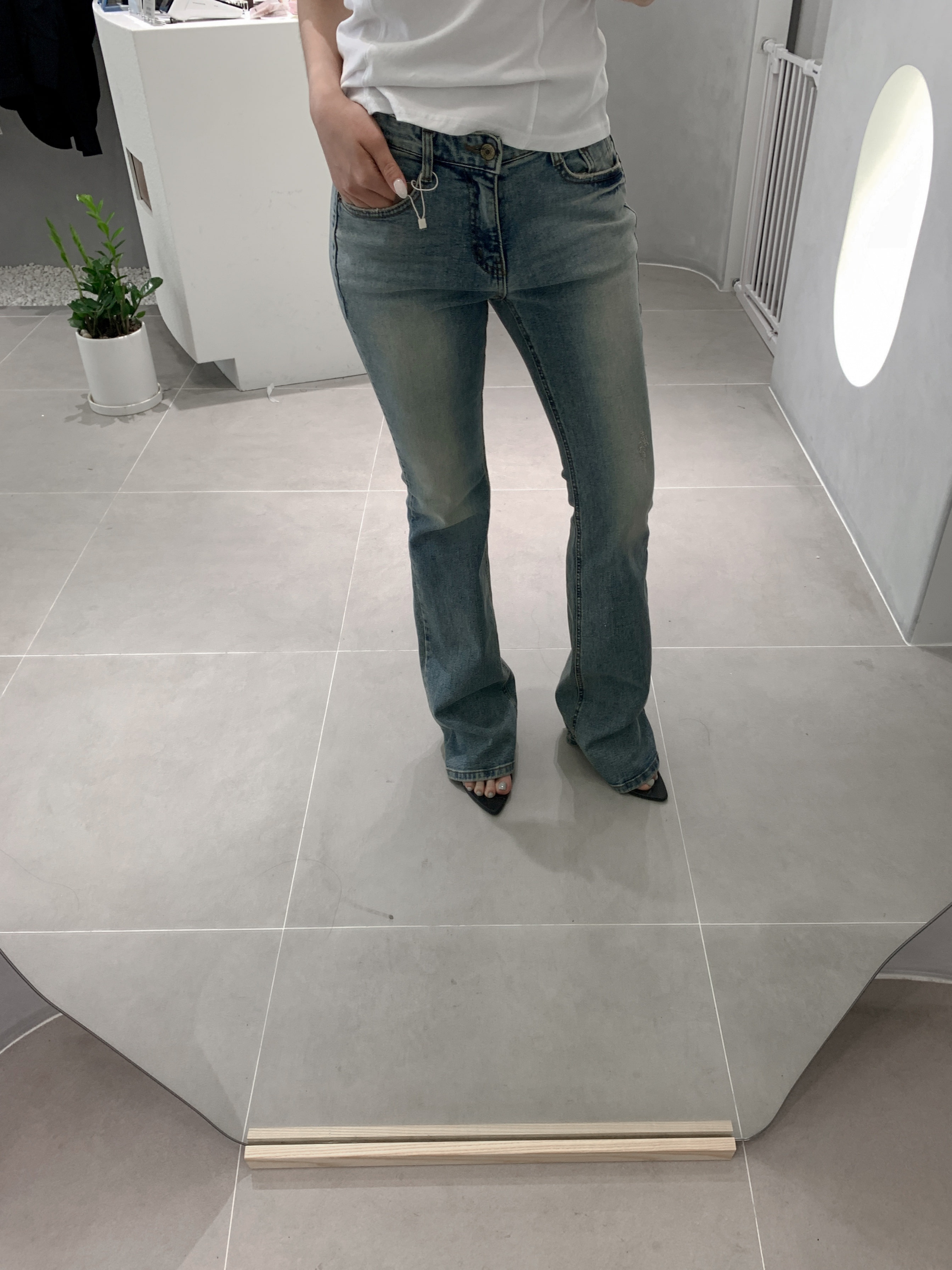 low bootcut jeans